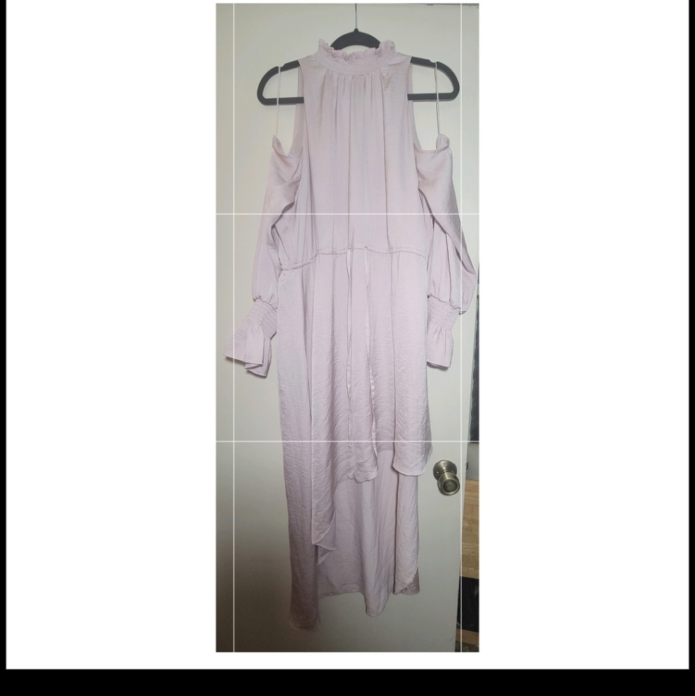 High- low, shoulder cut out, Dress